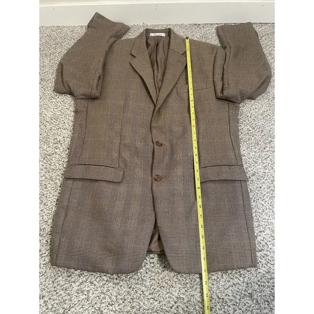 Lauren Ralph Lauren Mens Classic-Fit Ultraflex Stretch Patterned Blazer Size 42L